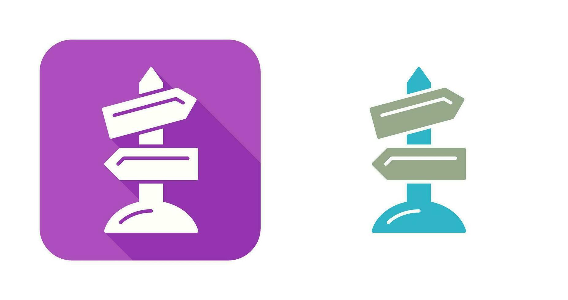 Road Sign Vector Icon