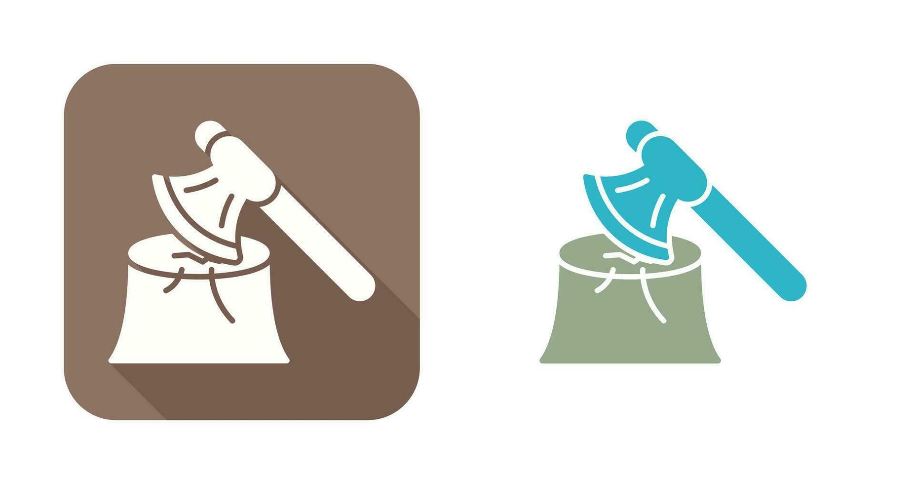 Wood Axe Vector Icon