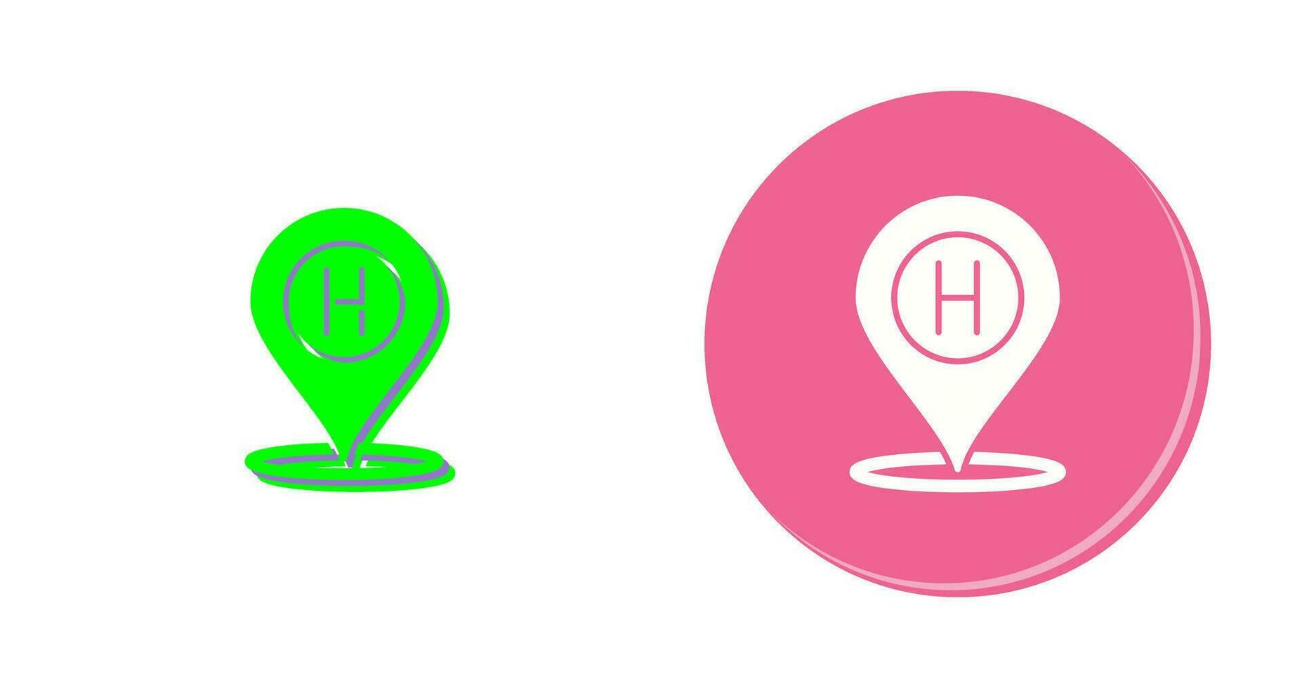 Hotel Location Vector Icon