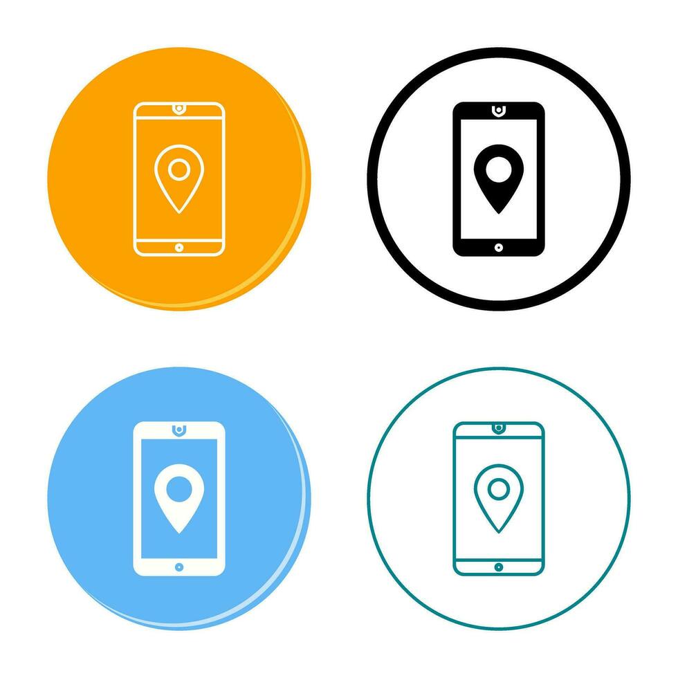 Unique GPS Service Vector Icon