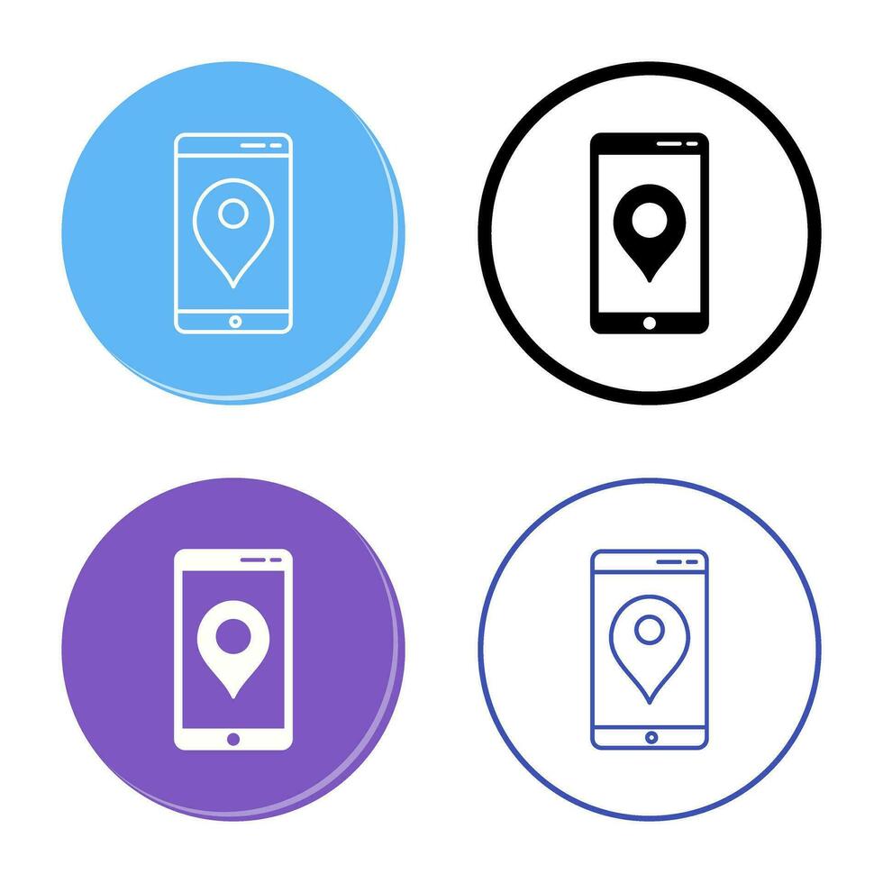 Unique GPS Service Vector Icon