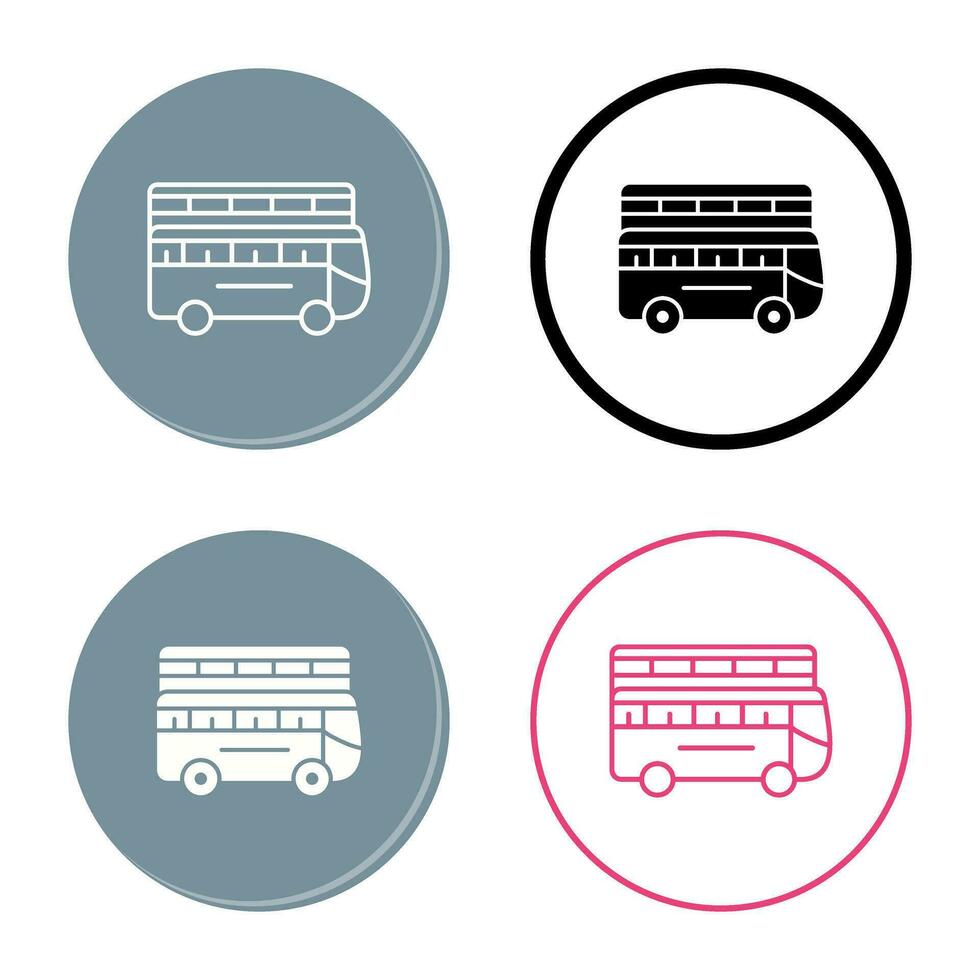 Double Bus Vector Icon