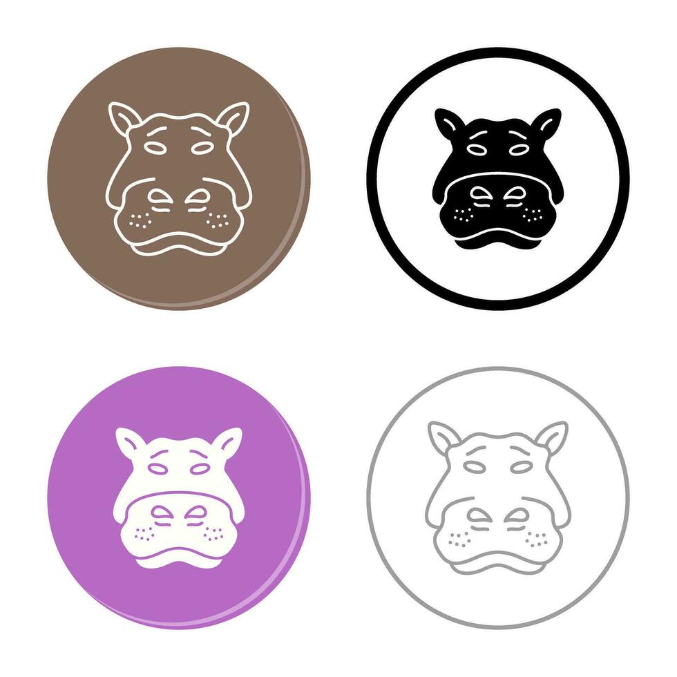 Hippo Vector Icon