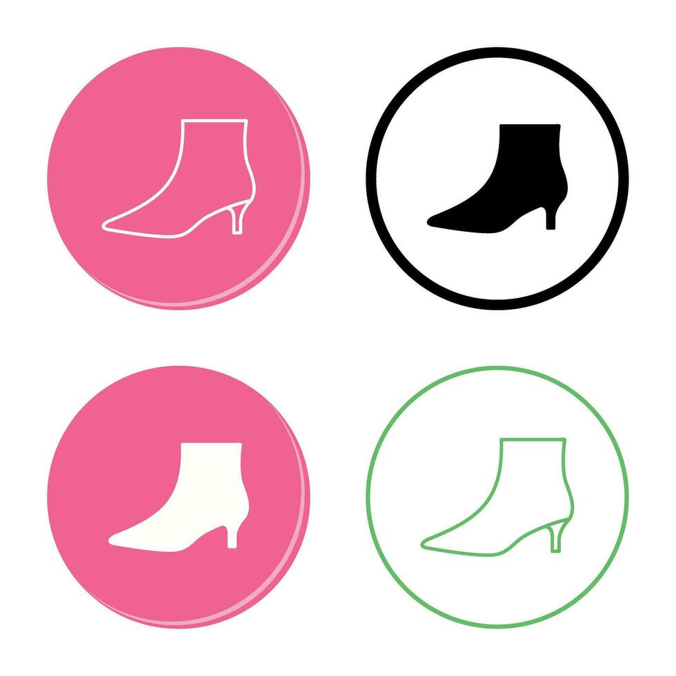 Boots with Heels Vector Icon