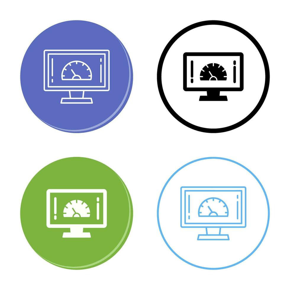 Speed Test Vector Icon