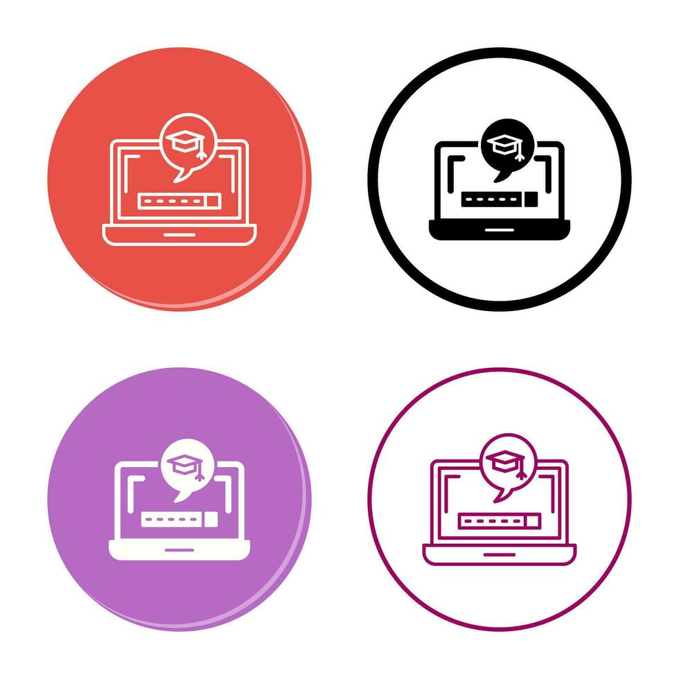 Digital Learning Vector Icon