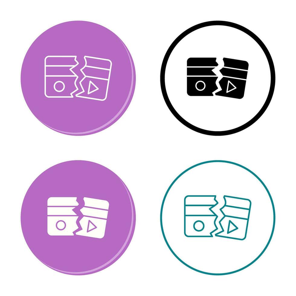 Broken Vector Icon