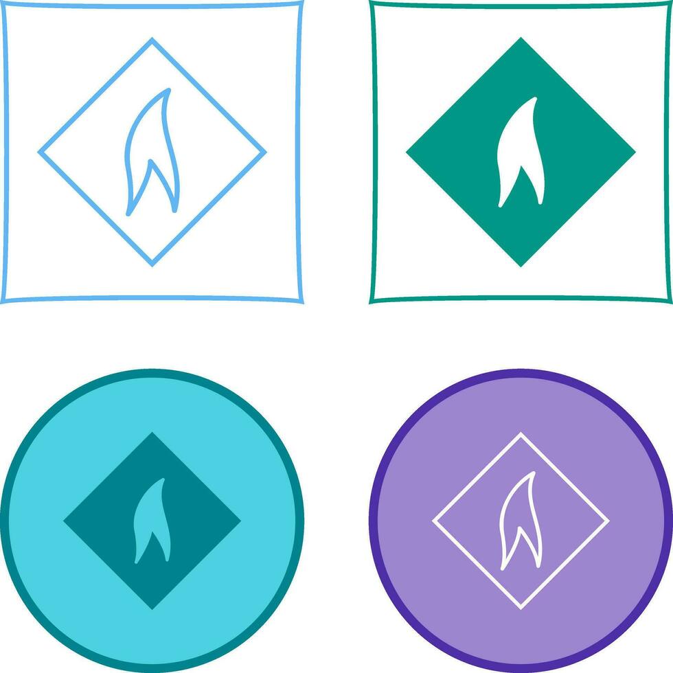 Flammable Material Vector Icon