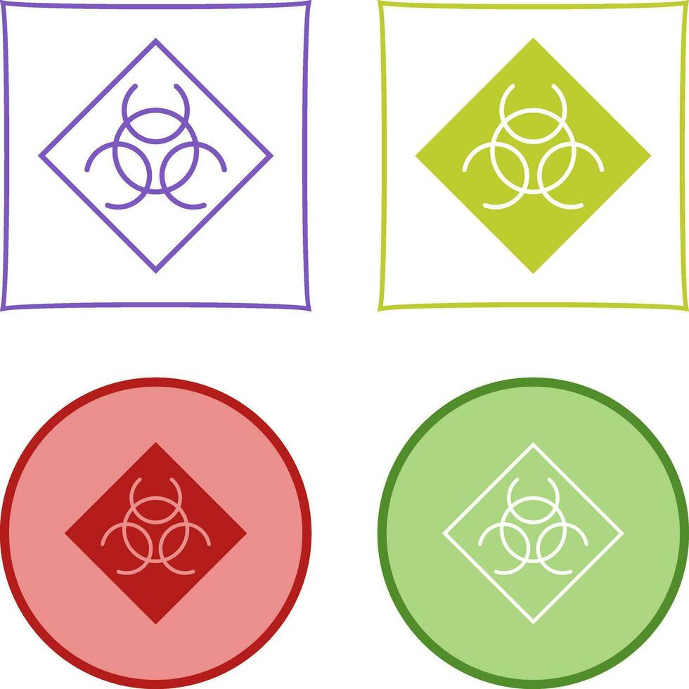 Biological Hazard Vector Icon