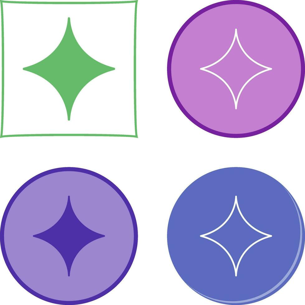 Unique Diamond Vector Icon