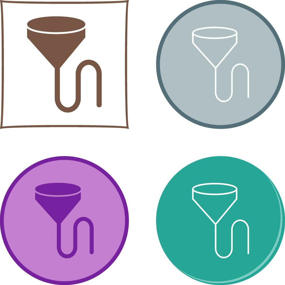 Unique Beer Bong Vector Icon