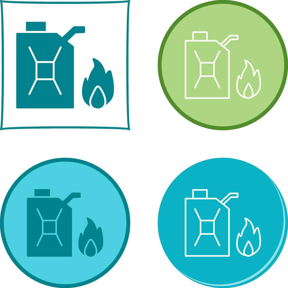 Unique Fuel to Fire Vector Icon