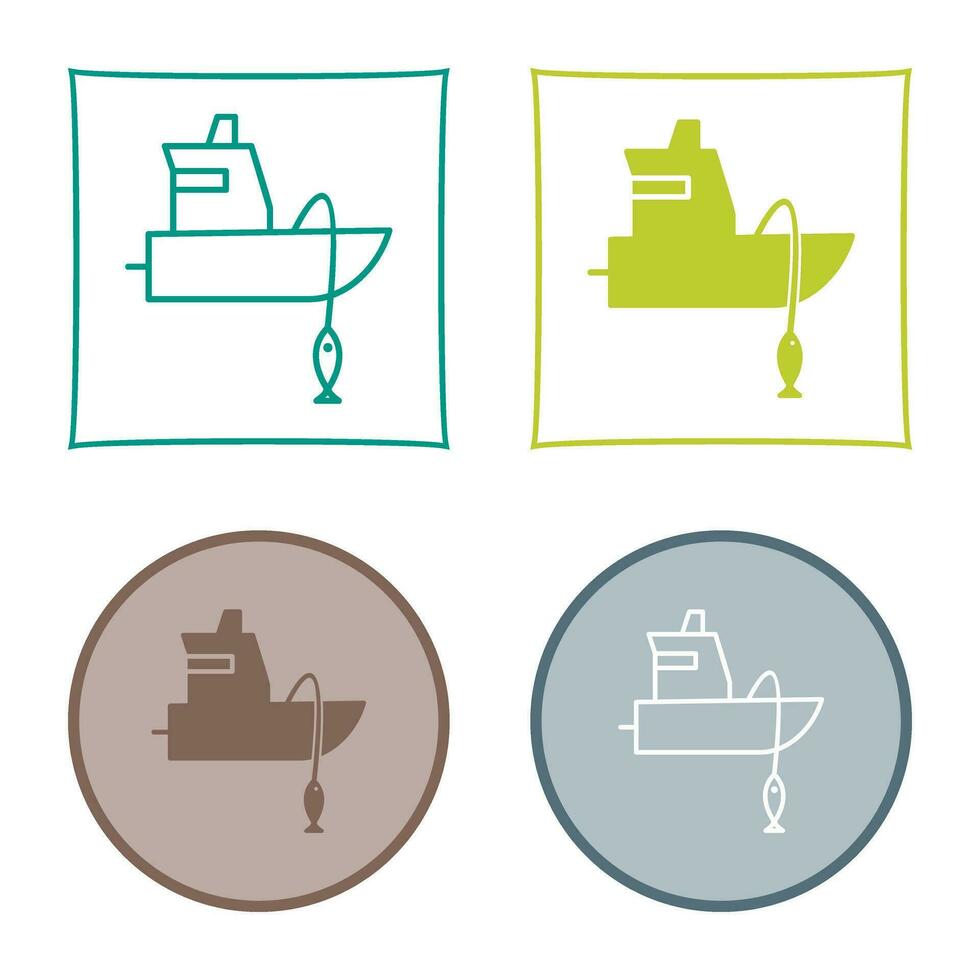 Fishing Boat Vector Icon