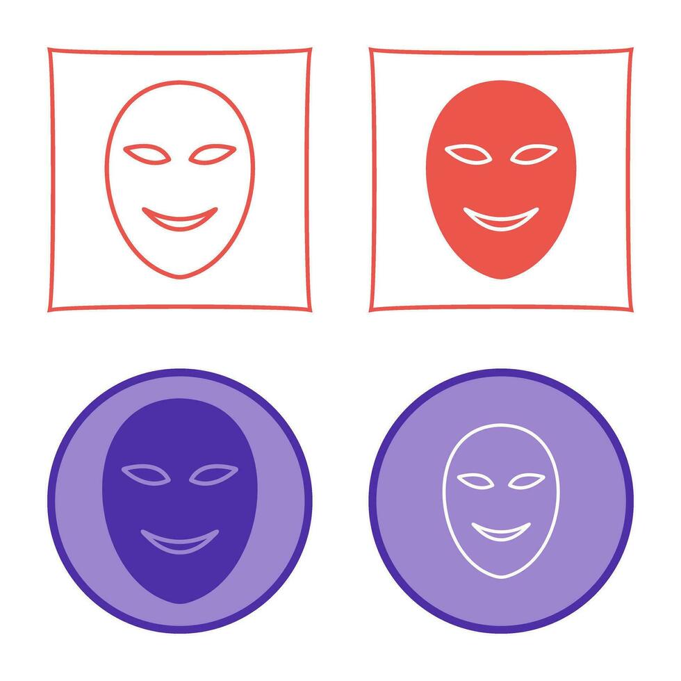 Ancient Face Mask Vector Icon