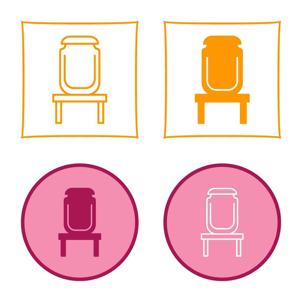 tarro en el icono de vector de pantalla