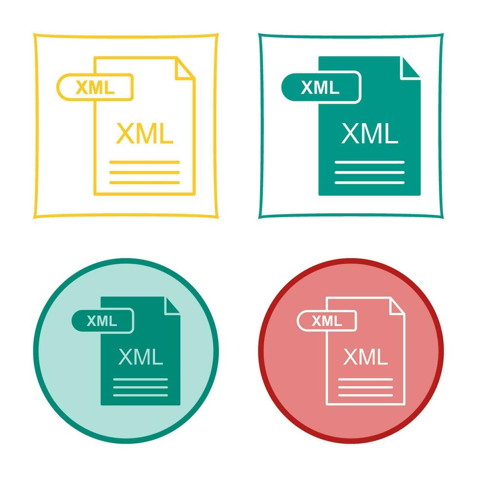 XML Vector Icon