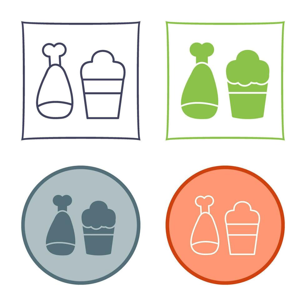 Food and Beer Vector Icon