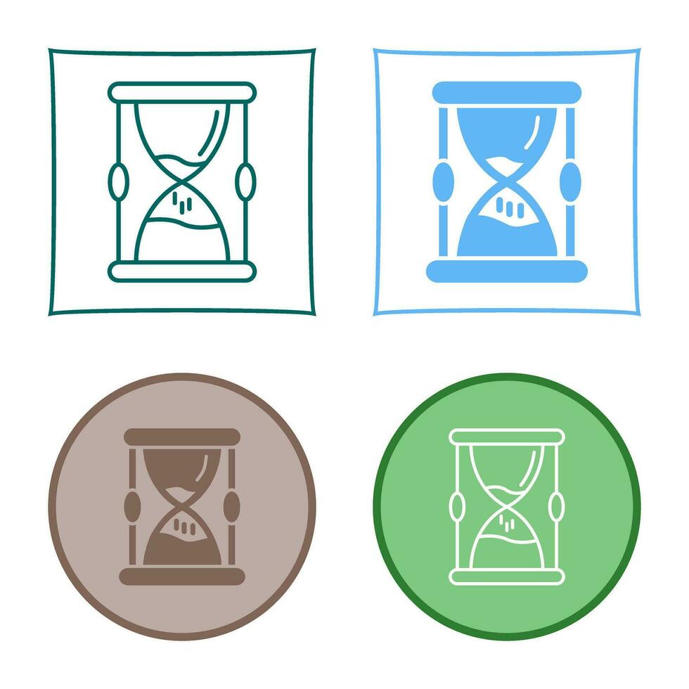 icono de vector de reloj de arena