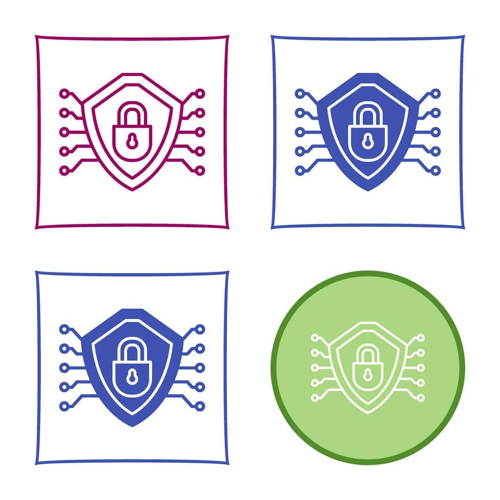 Cyber Security Vector Icon