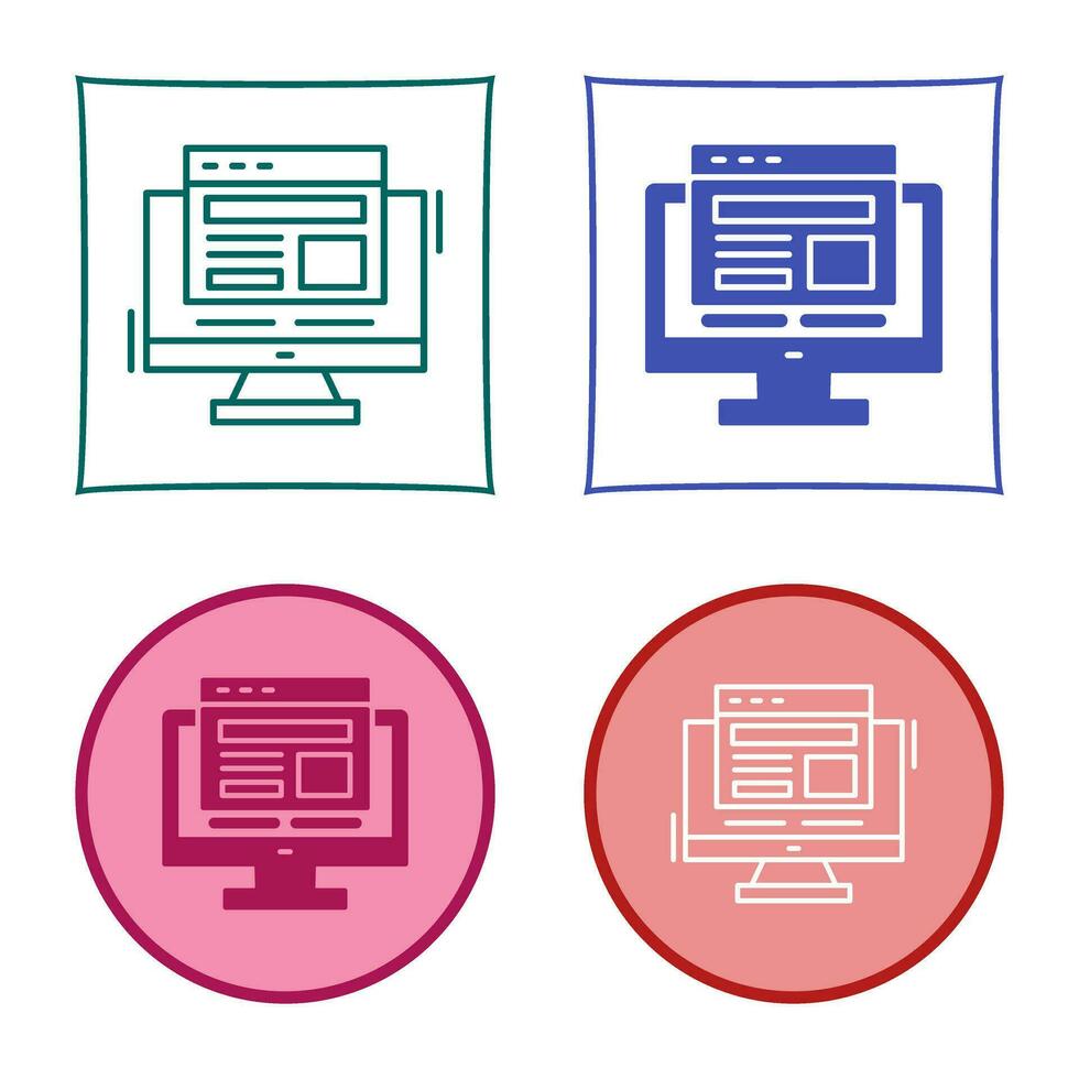 Adaptive Layout Vector Icon
