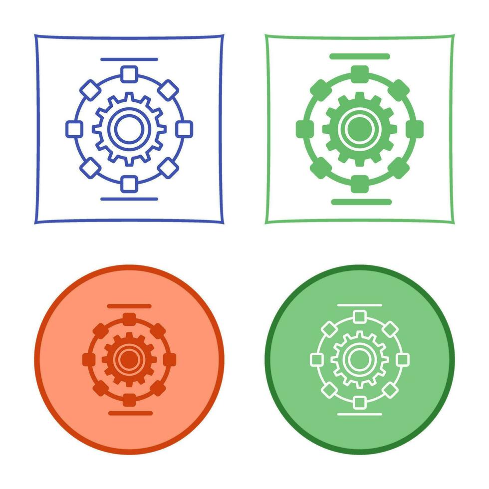 Automated Process Vector Icon