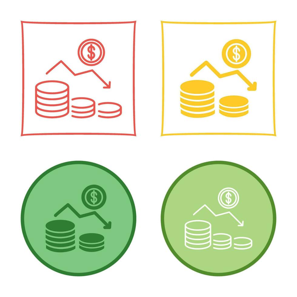 Money Loss Vector Icon