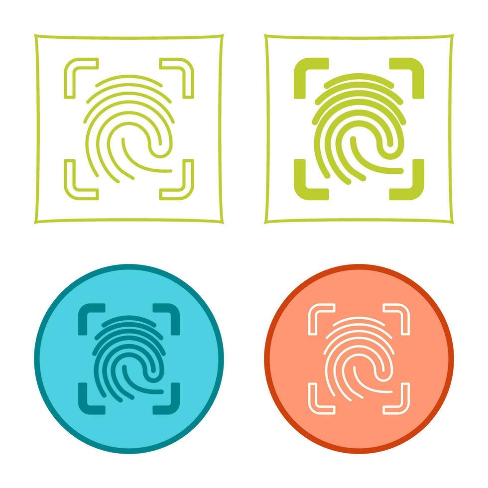 Finger Print Vector Icon