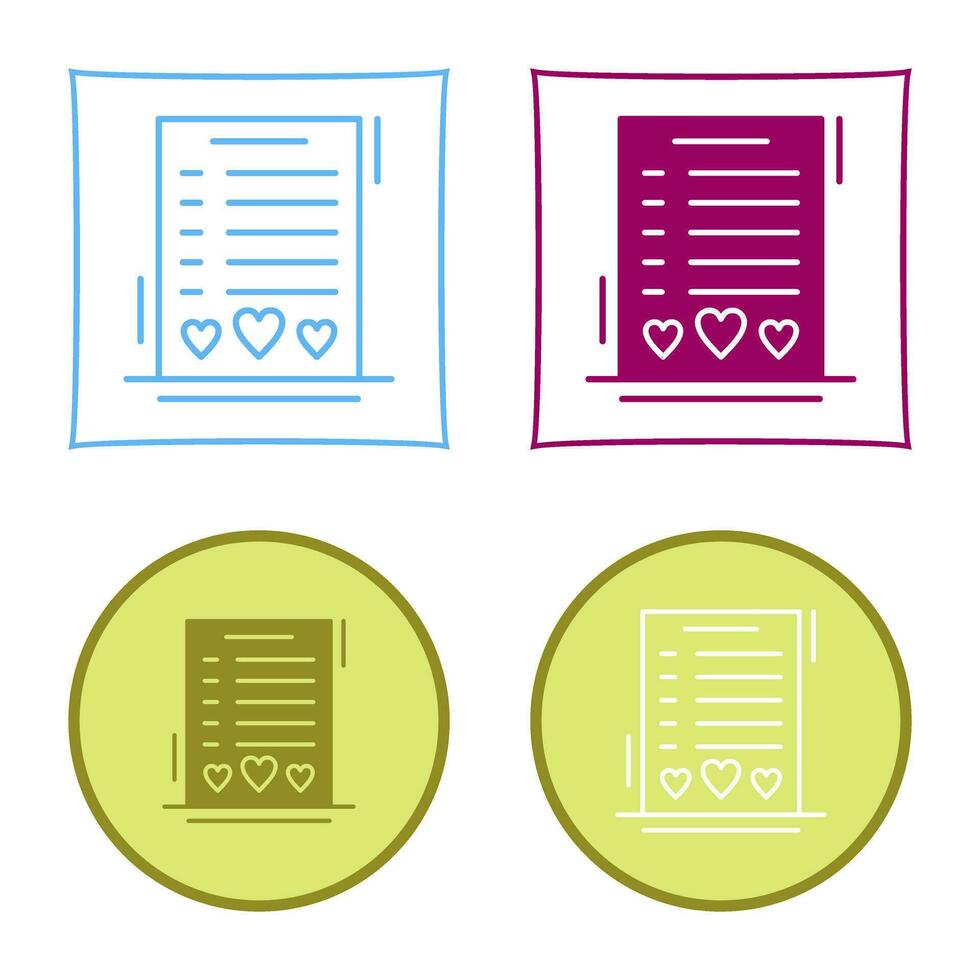 Wishlist Vector Icon