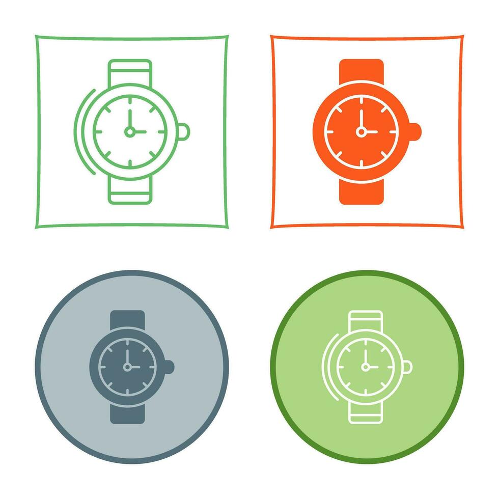 icono de vector de reloj de pulsera