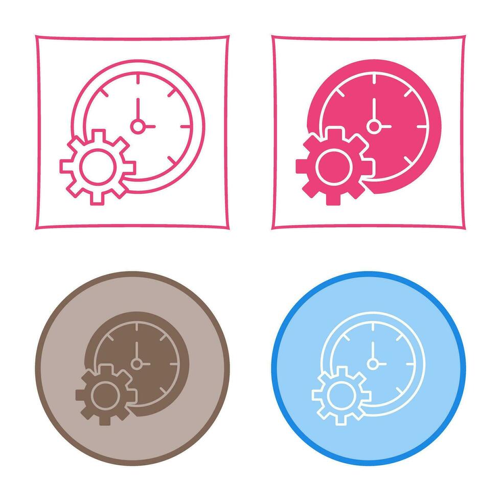 Time Setting Vector Icon