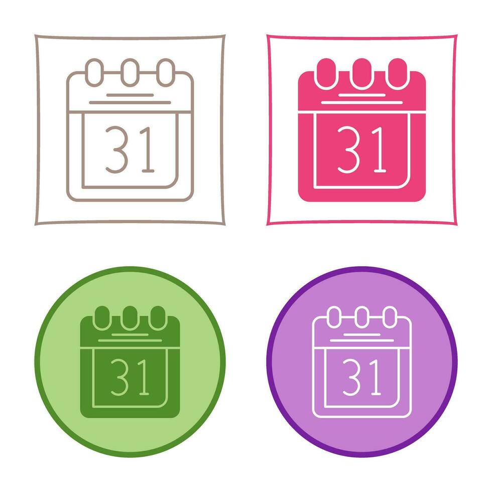 Calendar Vector Icon