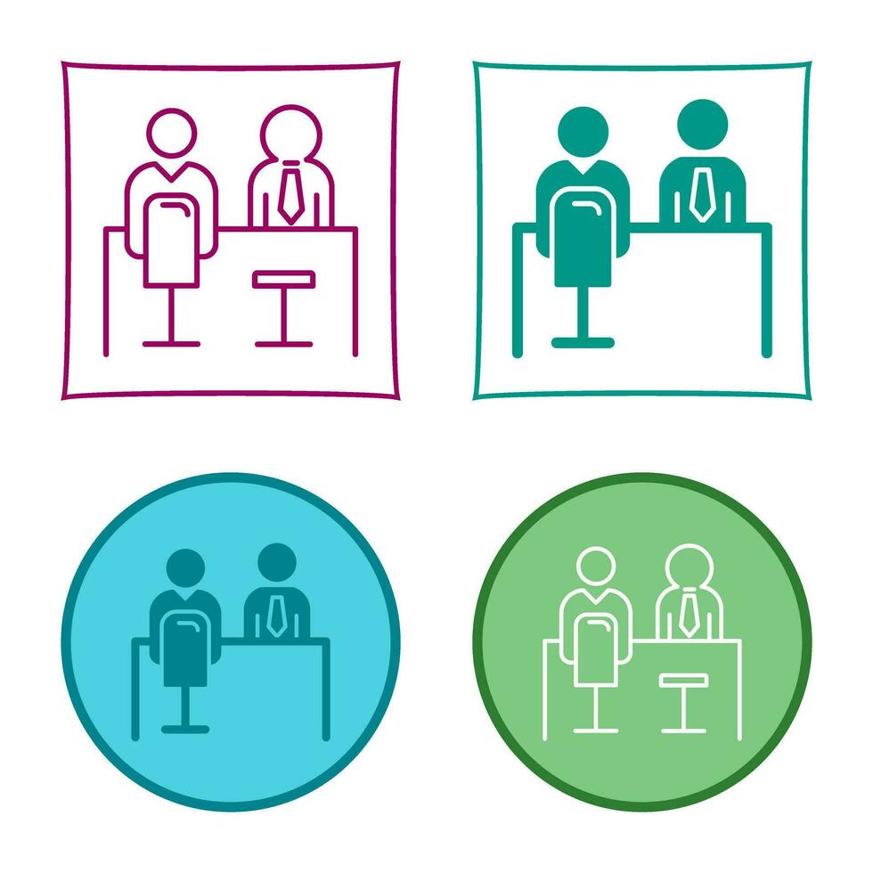 Employee Interview Vector Icon