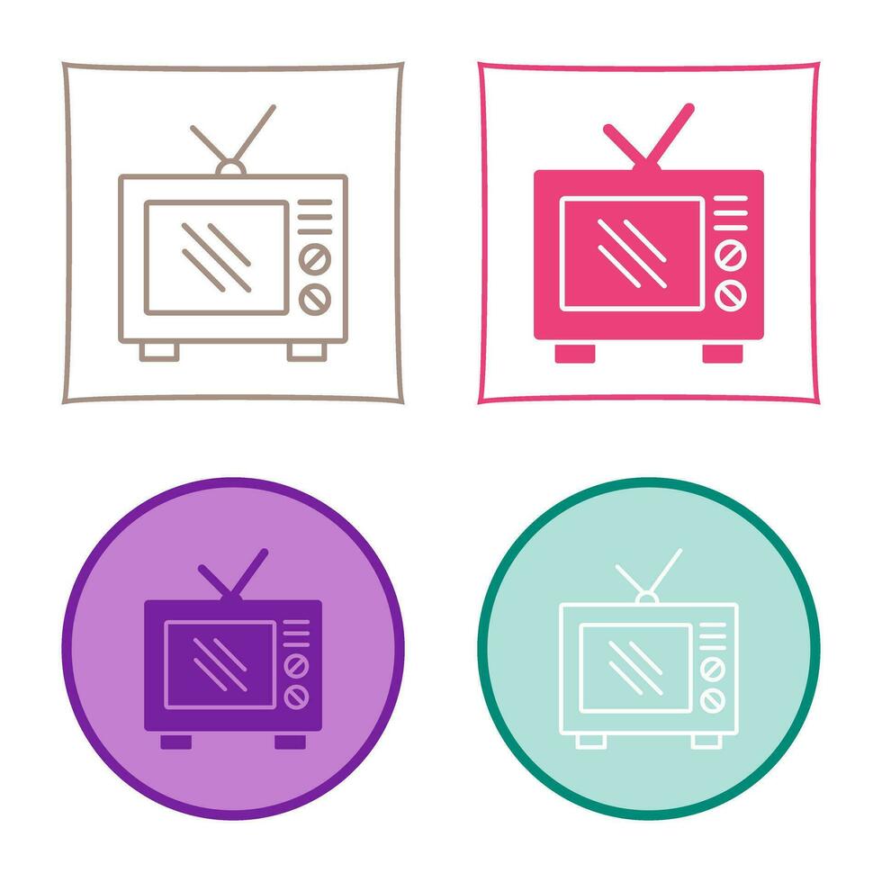 Old TV Vector Icon