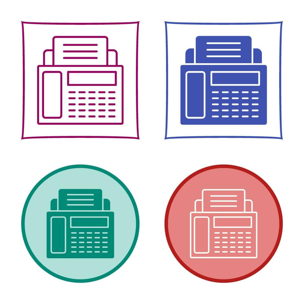 Fax Machine Vector Icon