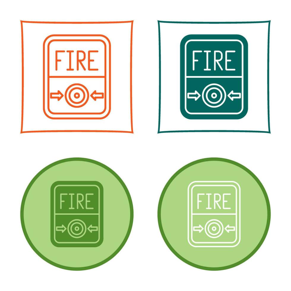 Fire Button Vector Icon