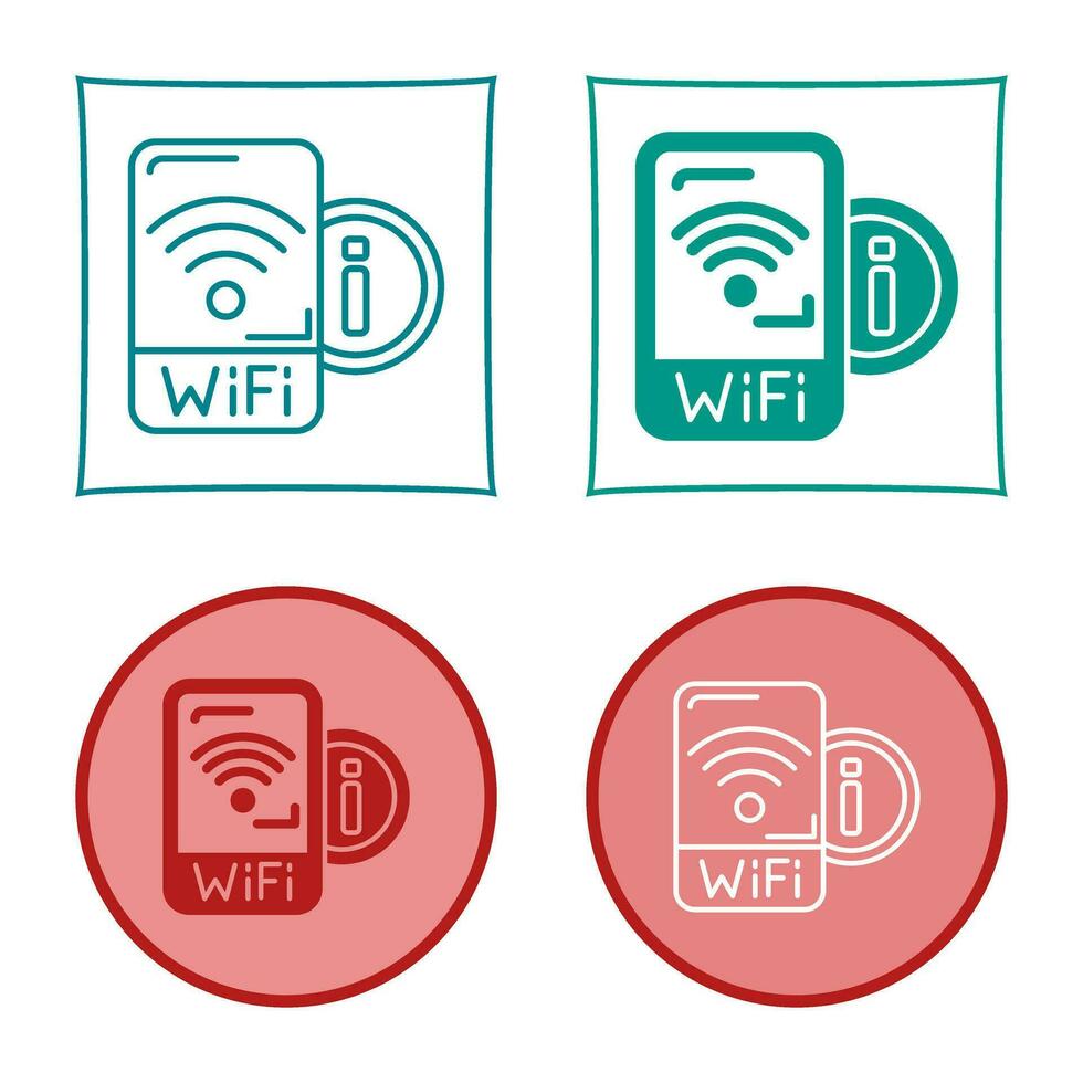 icono de vector de señal wifi