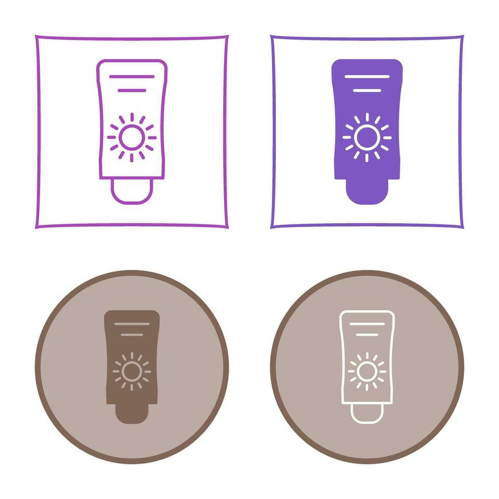 Sun Cream Vector Icon