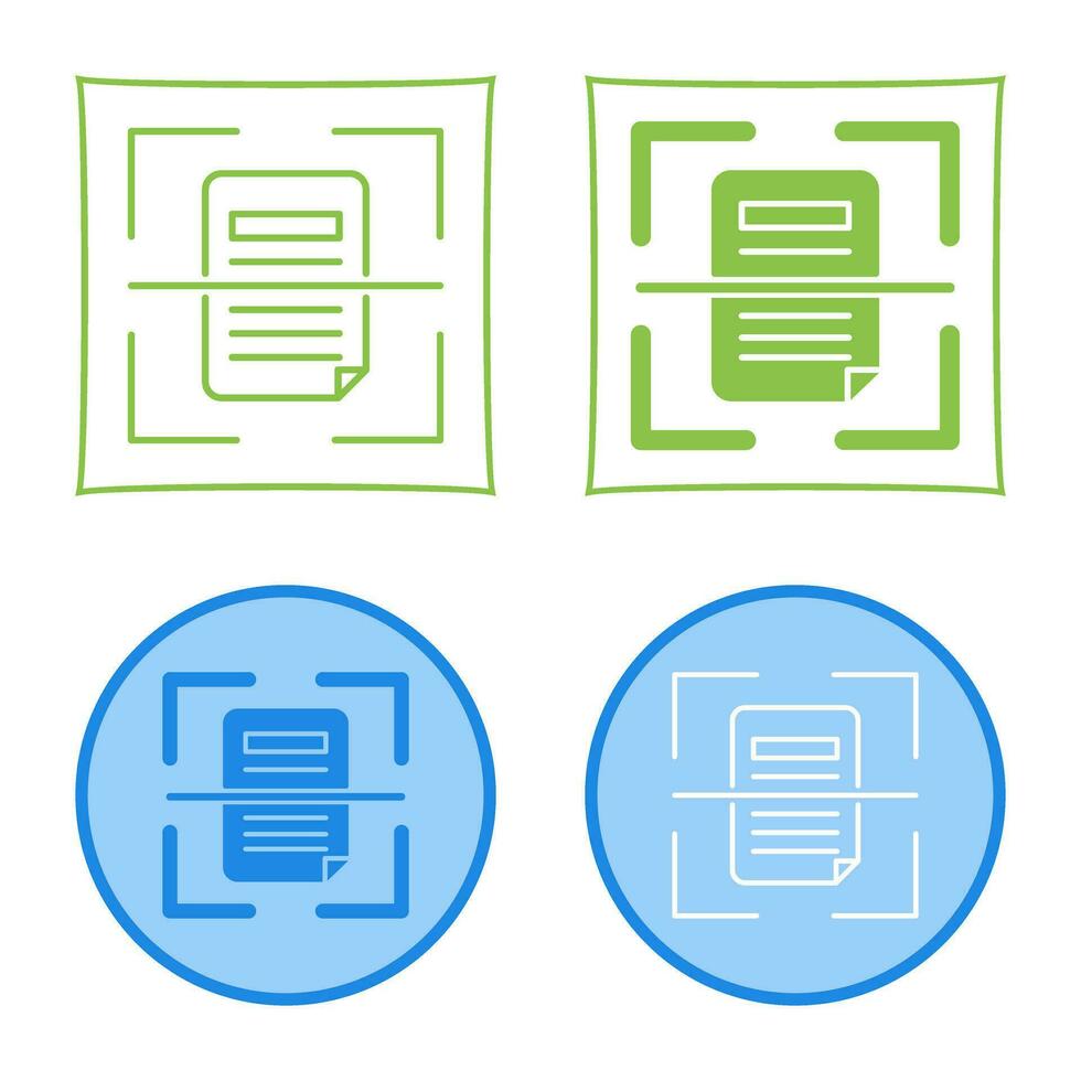 Scan Vector Icon