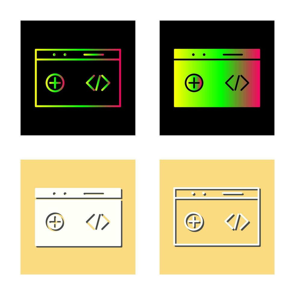 icono de vector de código limpio único