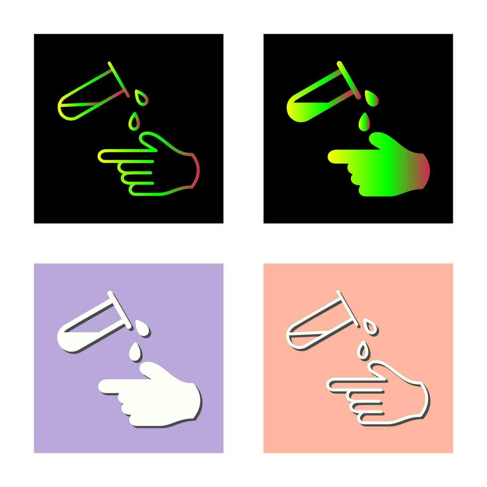 Corrosive Hazard Vector Icon