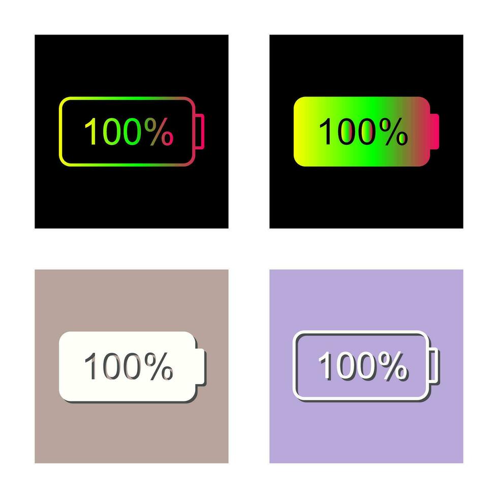 Unique Full Battery Vector Icon