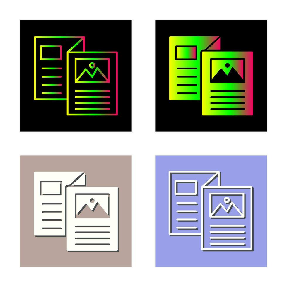 Brochure Vector Icon