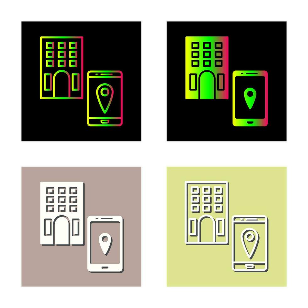 encontrar icono de vector de hotel