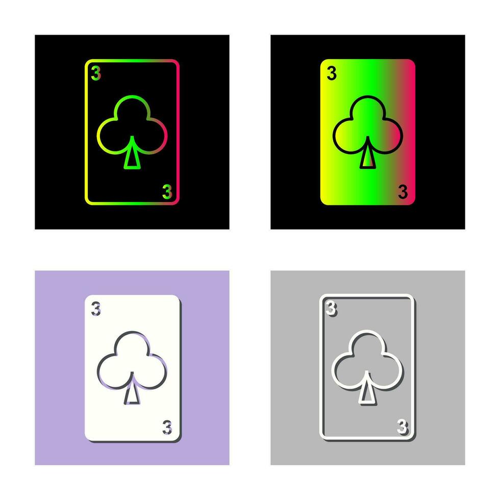Clubs Card Vector Icon