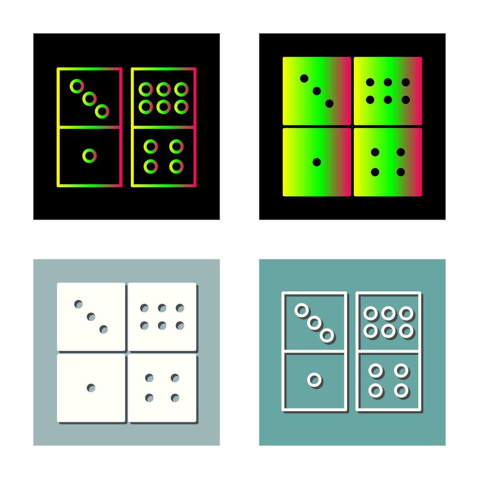 Domino Game Vector Icon