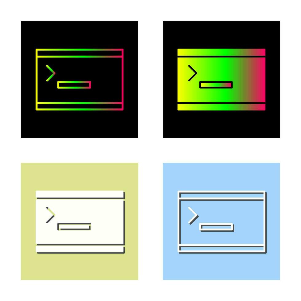 Unique Console Vector Icon