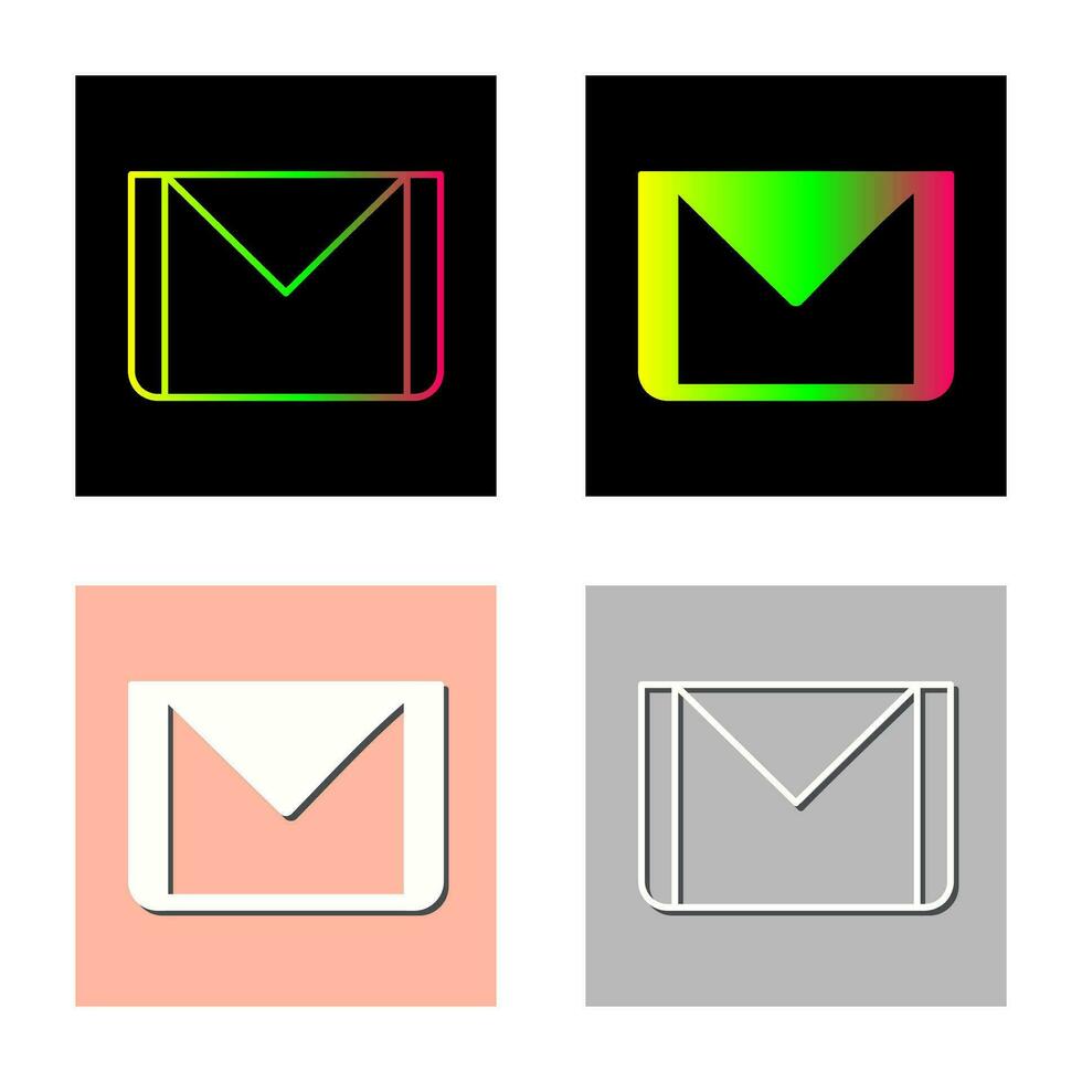 icono de vector de correo electrónico único