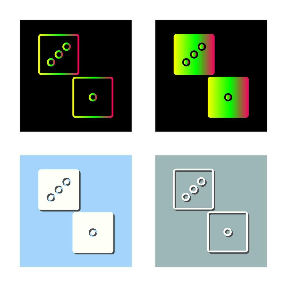 Unique Dice Vector Icon