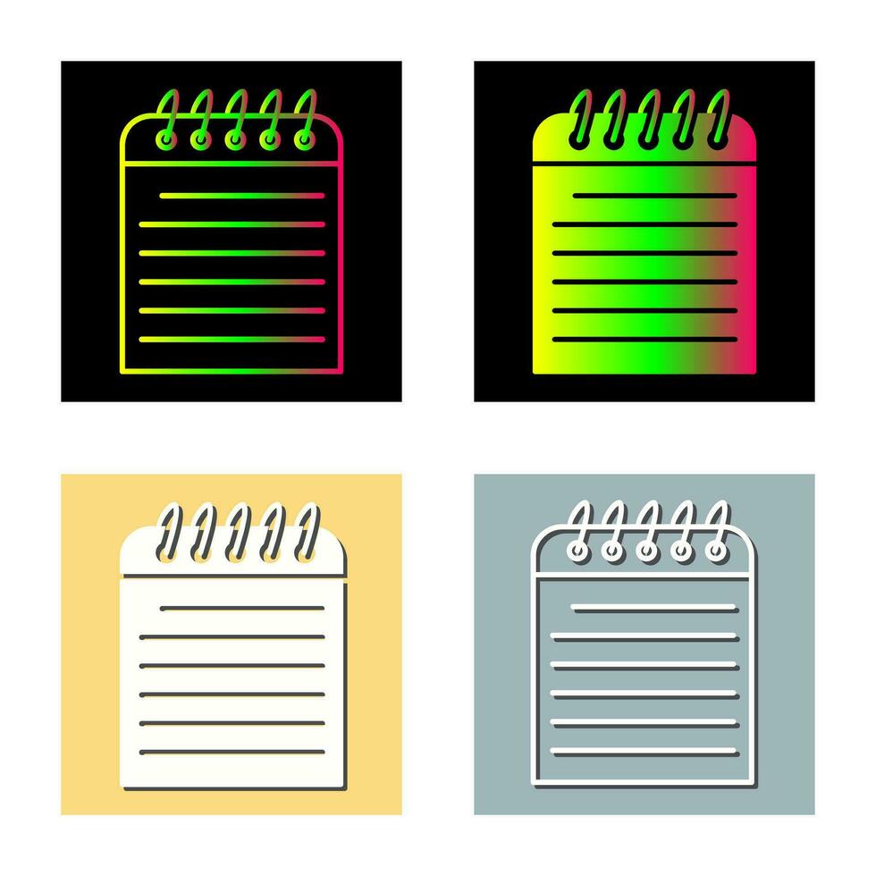 Unique Note Vector Icon
