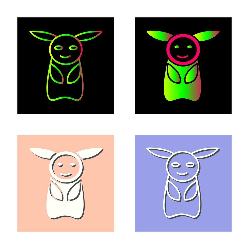 Unique Game Character Vector Icon